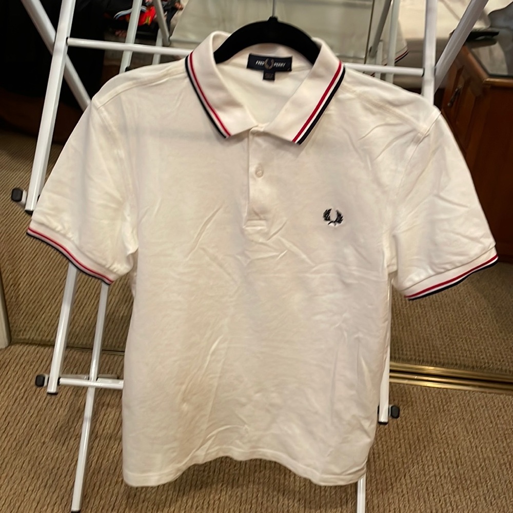 Fred Perry polo - white shirt available - size M $20 (dark blue sold)